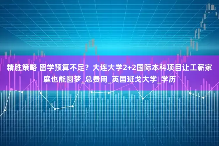 精胜策略 留学预算不足？大连大学2+2国际本科项目让工薪家庭也能圆梦_总费用_英国班戈大学_学历